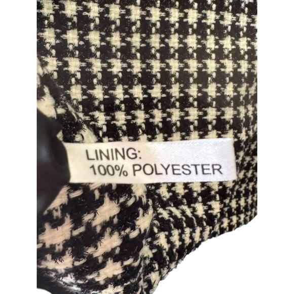 NWT Shomi Petites Houndstooth Black White Blazer Size 14 - Picture 7 of 12